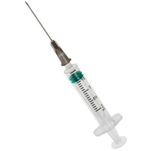 Syringes with Needle For single use only 2ml (100 Pcs)