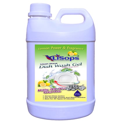 LiSops Dishwash Liquid Gel Dish Cleaning Gel 2 Litre