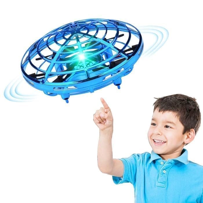 SVRC 360? Rotating UFO Hand-Controlled Flying Drone Toy, Indoor Small Orb Ball Helicopter with LED Lights for Kids and Adults