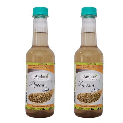 AMLAAN Combo of Natural Ajwain Satva Ark for Weight Loss, Acidity, Asthma, Stomach Pain, Constipation Tooth Pain, Chest Pains, (Pack of 2)