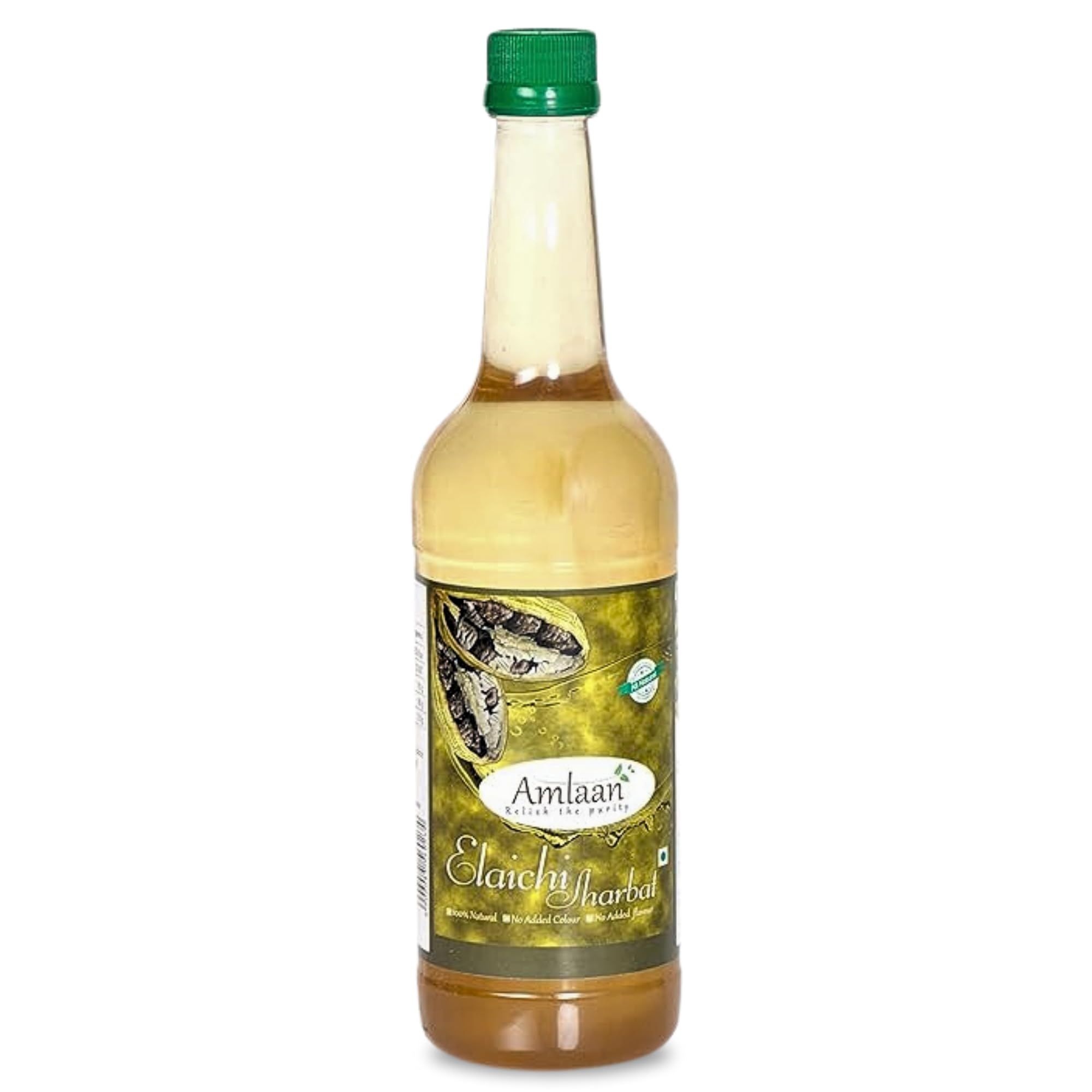 Amlaan Elachi Sharbat Syrup, 750 ml Refreshing Drink for Summer - Cardamom Syrup for Cool Delight-SPN-B2S