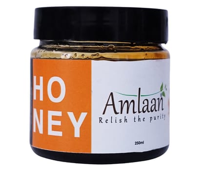 AMLAAN Unprocessed Raw Honey-250gm 100% Pure Raw Honey Unprocessed and Organic Honey | No Sugar Adulteration