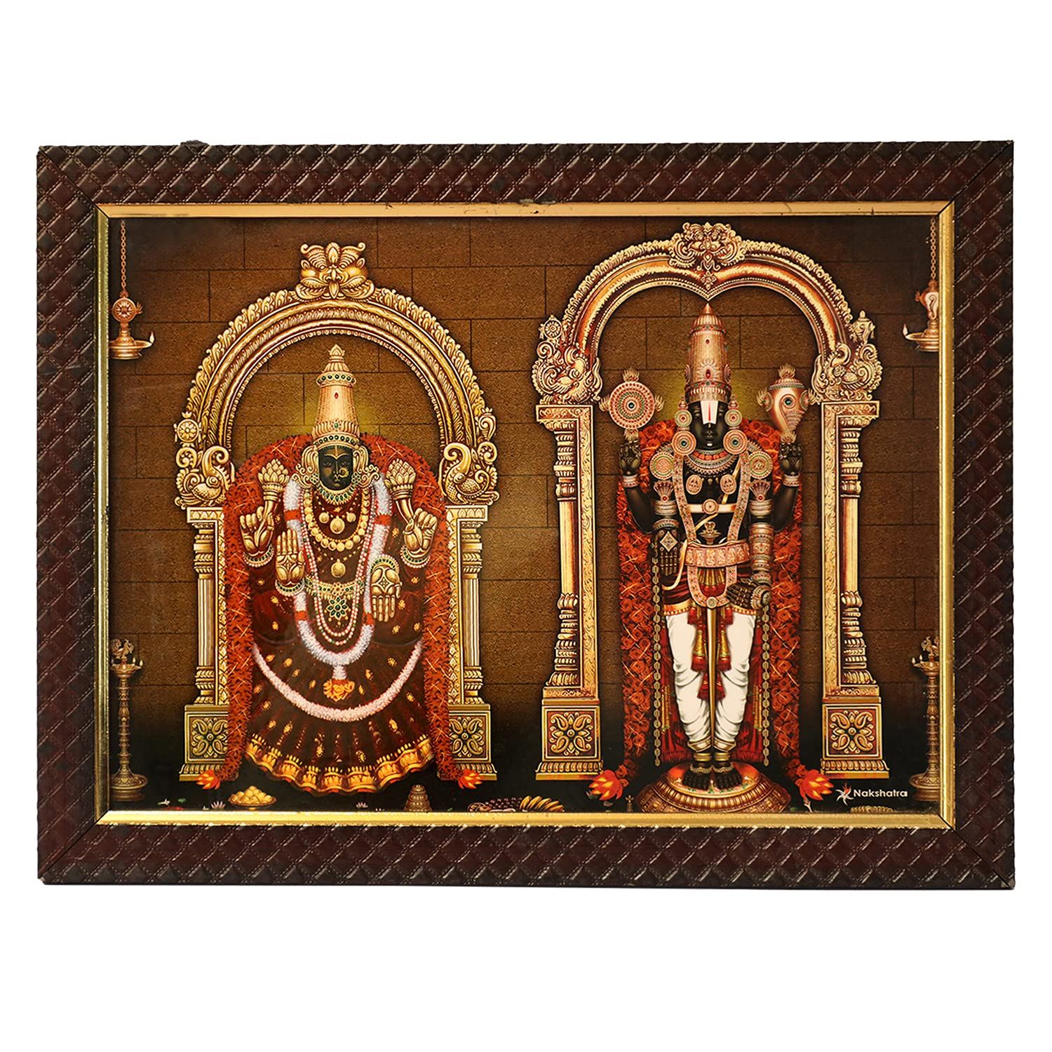 Thirupati Balaji Wooden Photo Frame