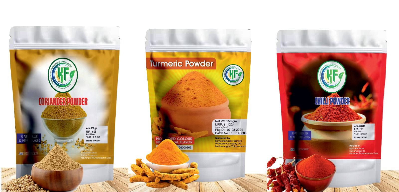 Organic Spices Powder Gift Pack of 3