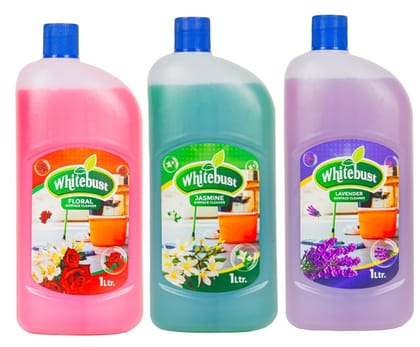 Whitebust Floor Cleaner Floral,Lavender&Jasmine Fragrance 975ml Pack of 3