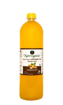  Natroganic Wood Pressed Groundnut Oil - 1L