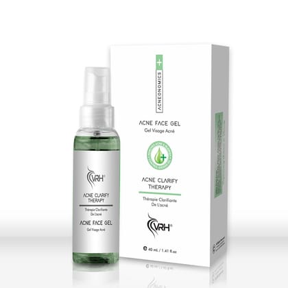 VRH Acne Face Gel with 2% Azelaic + 2% Salicylic | Targets Stubborn Acne & Breakouts | Controls Excess Oil | Reduces Acne Scars & Marks (40ml)