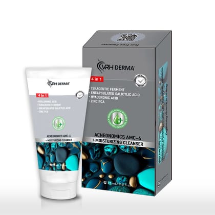 Derma Acneonomics AMC-4 Moisturizing Cleanser, 75ml, 4-in-1 Reduces Acne Marks & Dark Spot 75 ml