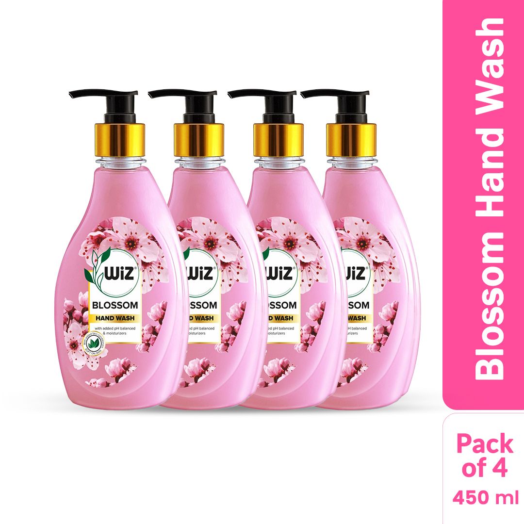 Wiz Blossom Handwash 450ml Dispenser Bottle (Pack of 4)