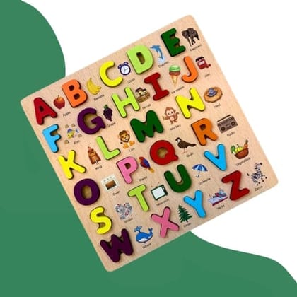 Capital Alphabets Fun Learning Wooden Board