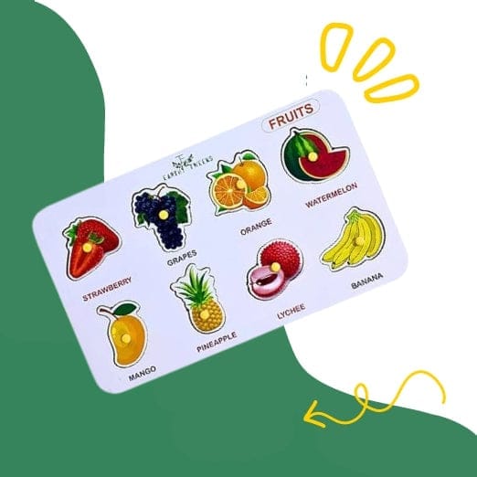 Fruits Wooden Peg Puzzle