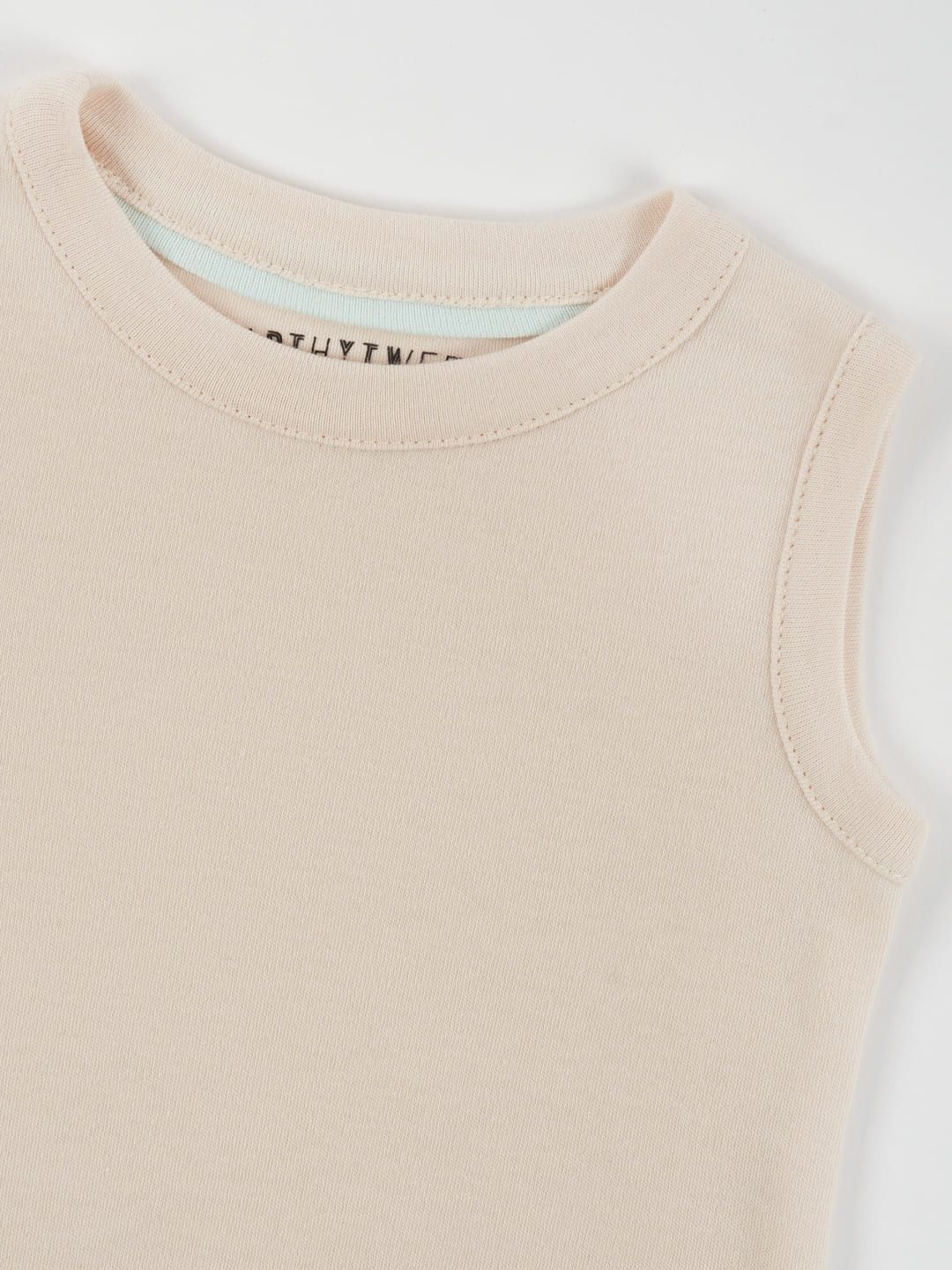 Pastel Parchment Cotton Jersey Vest