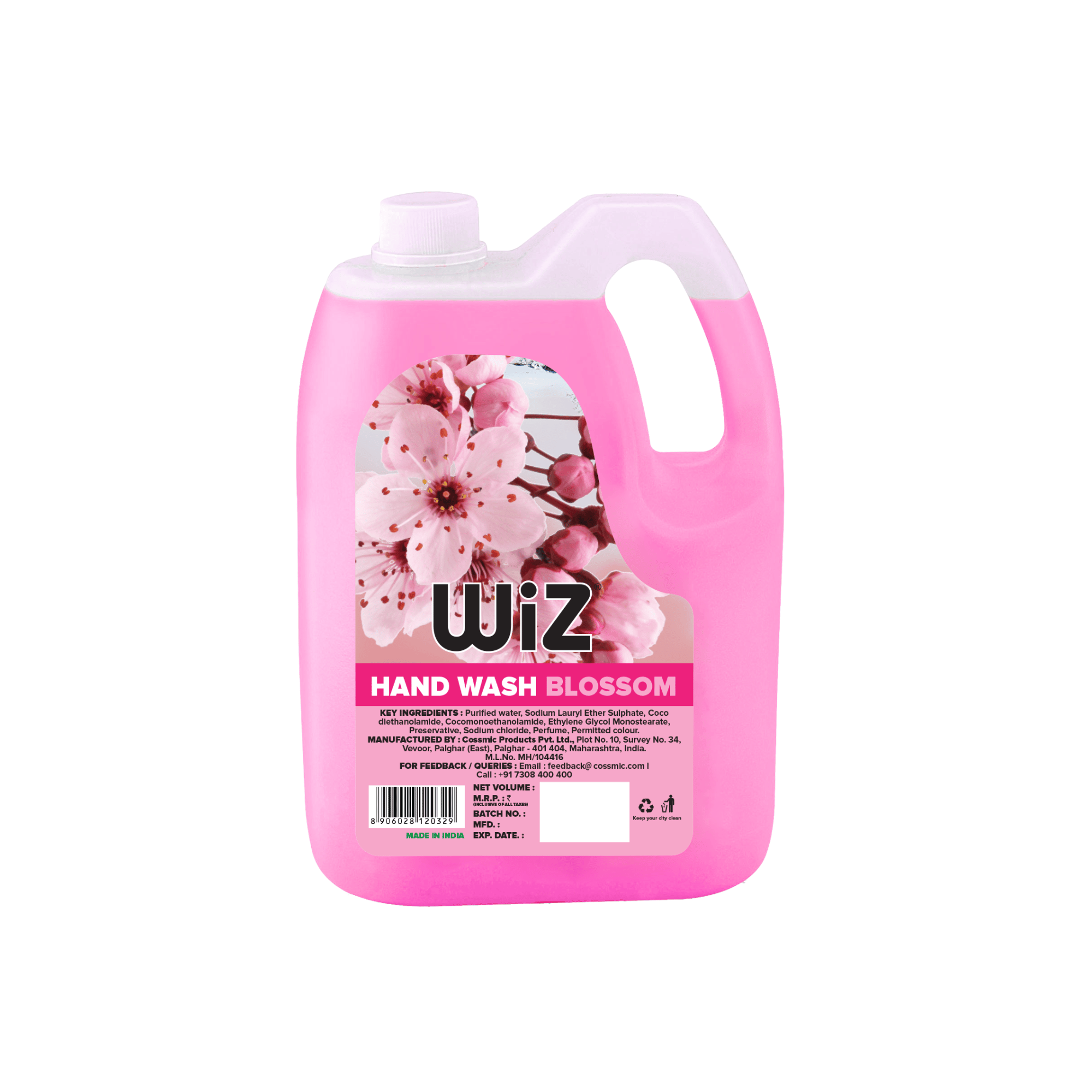 Wiz Blossom Handwash 5 Litre Refill Can