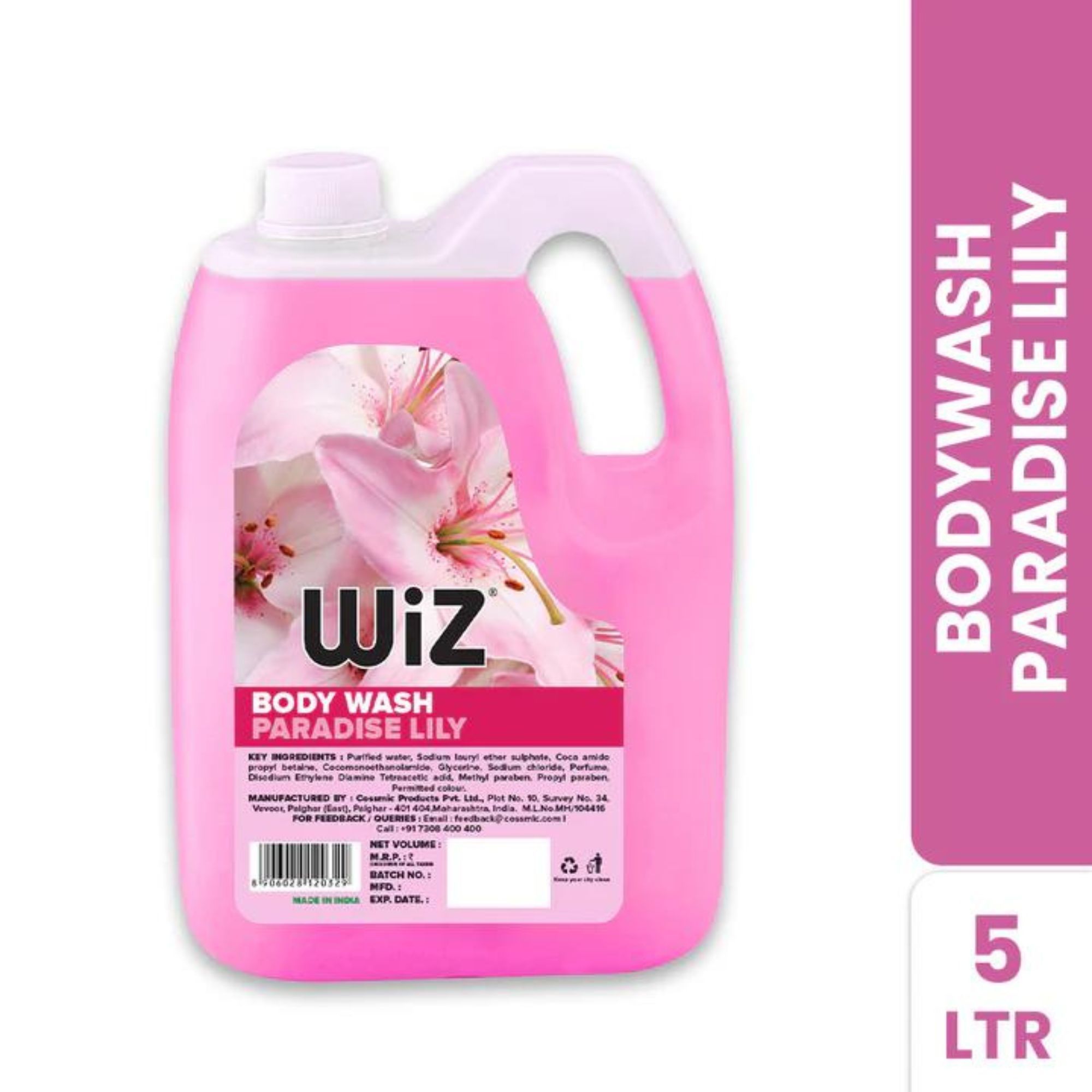 Wiz Paradise Lily Bodywash 5L Refill Can