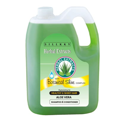 Sillkky Herbal Extract Aloevera Shampoo 5L Refill Can