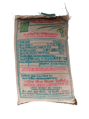 NSC PADDY MTU- 7029 (SWARNA) CERTIFIED SEED 30 KG