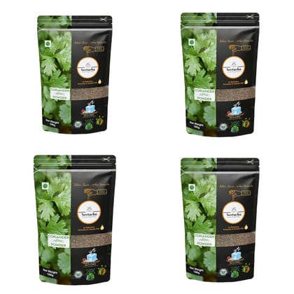 Neetacha Premium Cryogenic Coriander Powder | 400g | Pack of 4 | 100% Natural & Fresh | Aromatic Dhaniya Powder for Cooking