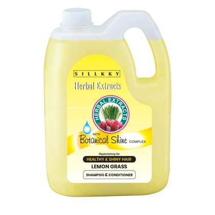 Sillkky Herbal Extract Lemon Grass Shampoo 5L Refill Can