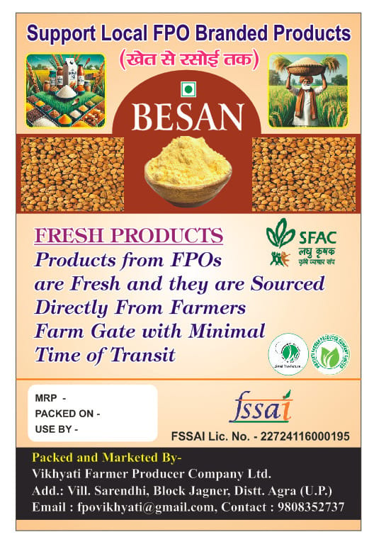  Buy Fresh Besan Online - Directly Sourced From Farmers | Support Local FPO Branded Products