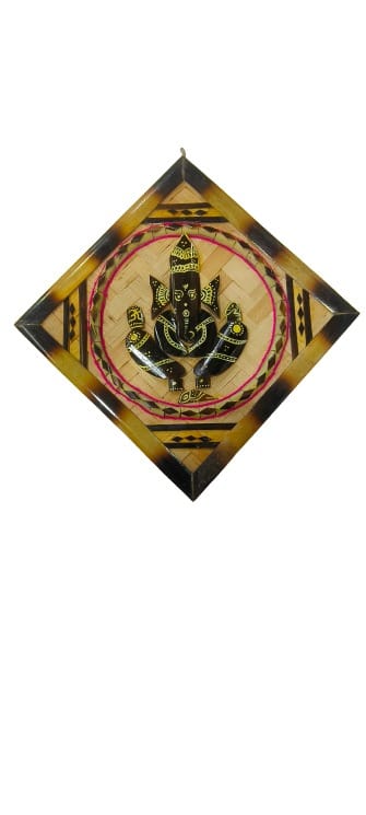 Square Ganapati (Cane & Bamboo)