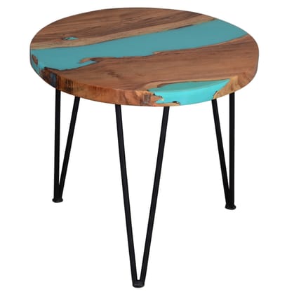 THE ARTIGIANO; Special Blue River Epoxy Table/Deep Sea Blue Table/Center Table Special Order (Wood)