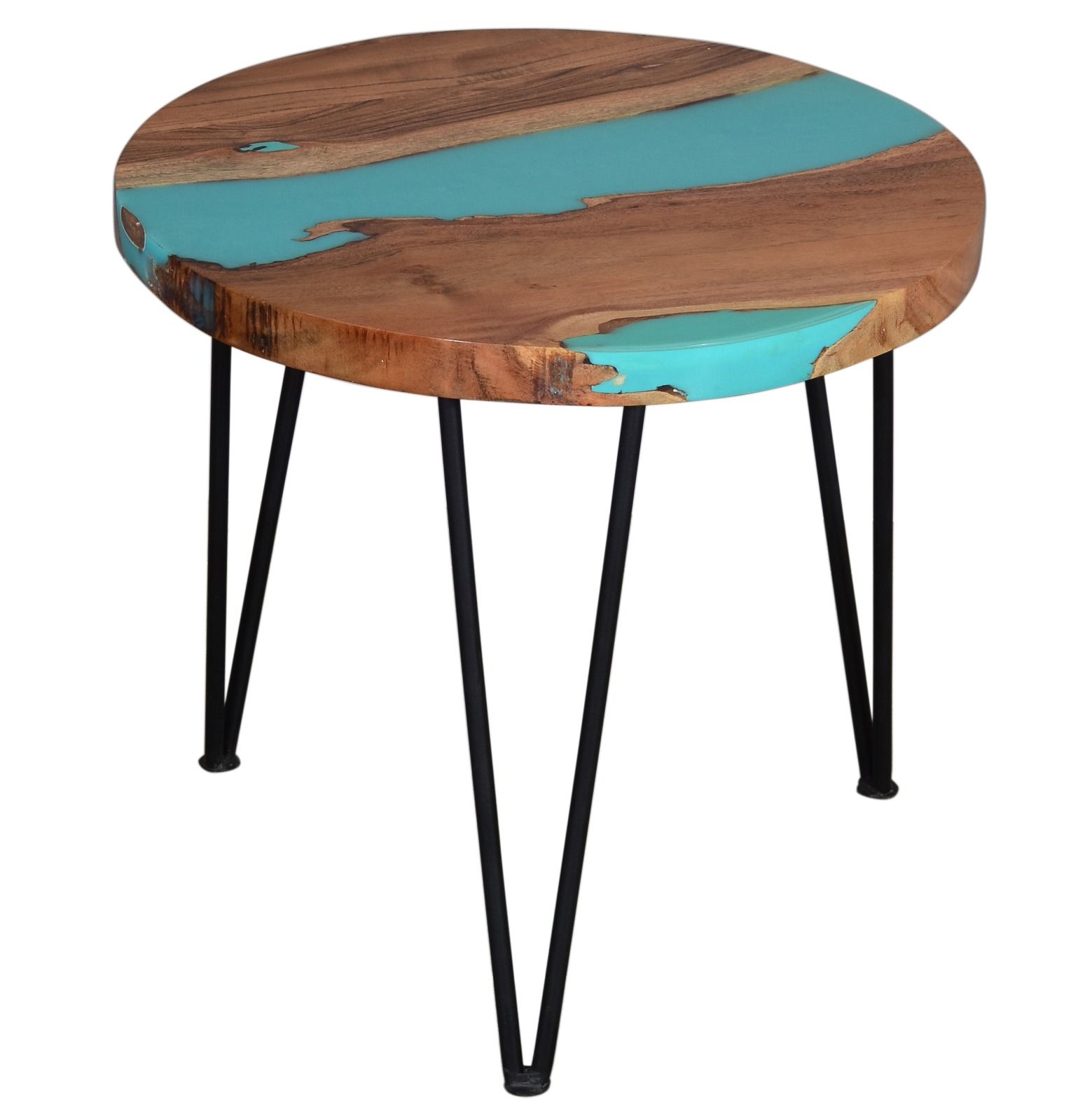 THE ARTIGIANO; Special Blue River Epoxy Table/Deep Sea Blue Table/Center Table Special Order (Wood)