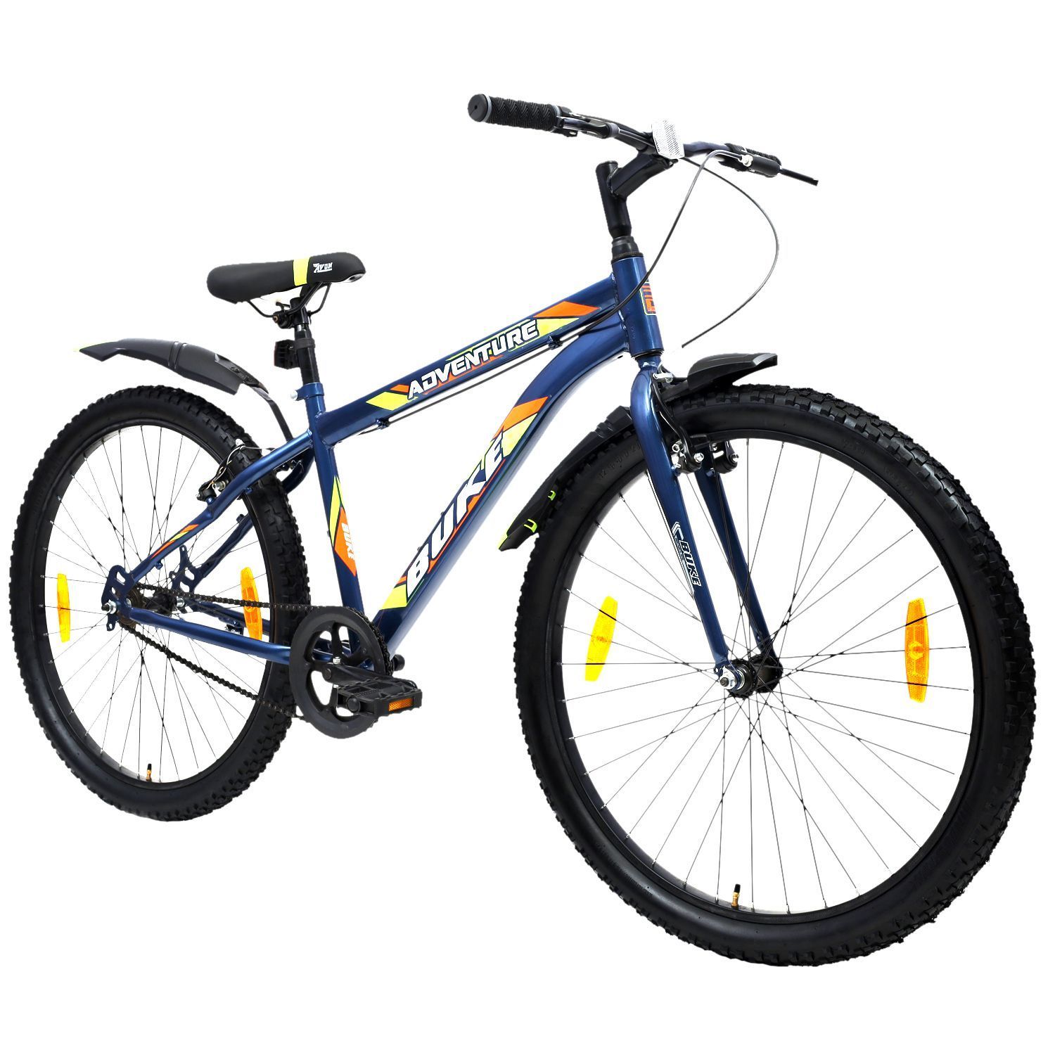 AVON Buke Adventure 27.5T: Glossy Blue MTB, Rigid Frame and V' BRAKE 27.5 T BMX Cycle (Single Speed, Blue)