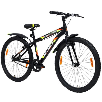 AVON Buke Adventure 27.5T: Matt Black MTB, Rigid Frame and V' BRAKE 27.5 T BMX Cycle (Single Speed, Black)