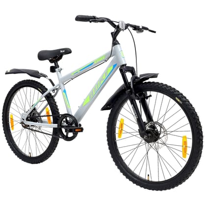 AVON Buke Spike 24T Bicycle | Frame Size: 15.9Inch | Wheel Size: 24inch | MTB Cycle 24 T Mountain Cycle (Single Speed, Grey)