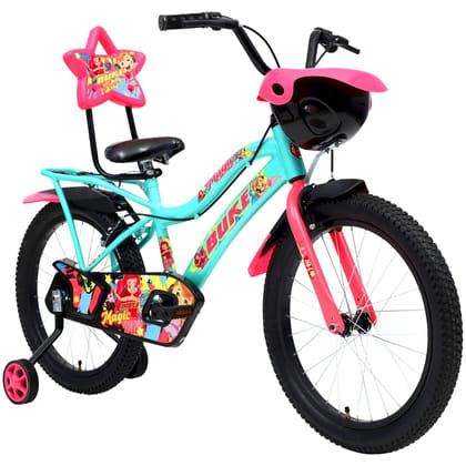 AVON Buke Magic 20T City Bike | 10Inch Frame| Broad Tyres 20T City Bike 20 T Hybrid Cycle/City Bike (Single Speed, Green, Pink)