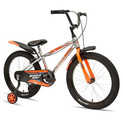 AVON Hoot 20T BMX Type |20Inch Wheel|11Inch Frame|Broad tyres 20 T Road Cycle (Single Speed, Silver)