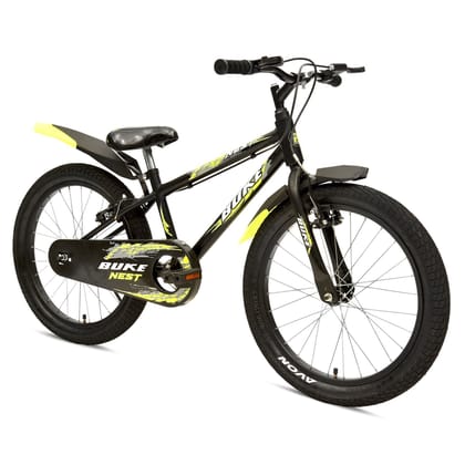 AVON Buke Nest20T BMX Type |11Inch Frame|Broad tyres 20 T BMX Cycle (Single Speed, Black)