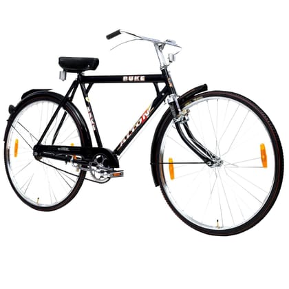 AVON Buke Alton Heavy Duty Super Power Men 22 Inch Frame 55m Steel Road Cycle 28 T Road Cycle (Single Speed, Black)