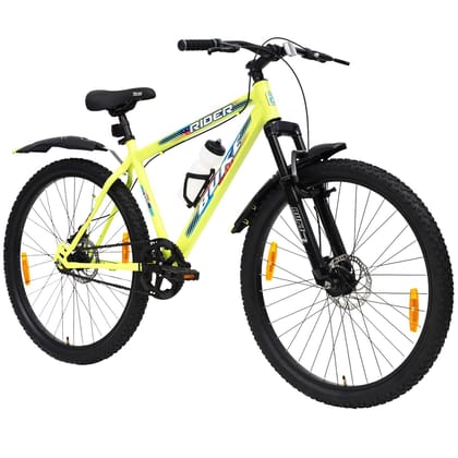 AVON Buke Rider 27.5T: Stylish Green MTB with Suspension and Disc Brakes 27.5 T Mountain Cycle (Single Speed, Multicolor)