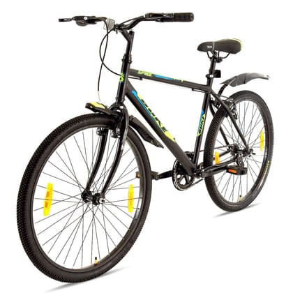 AVON Buke Spike 26T cycle 26Inch Wheel|18.5Inch Steel frame| 26T City Bike 26 T Hybrid Cycle/City Bike (Single Speed, Black)