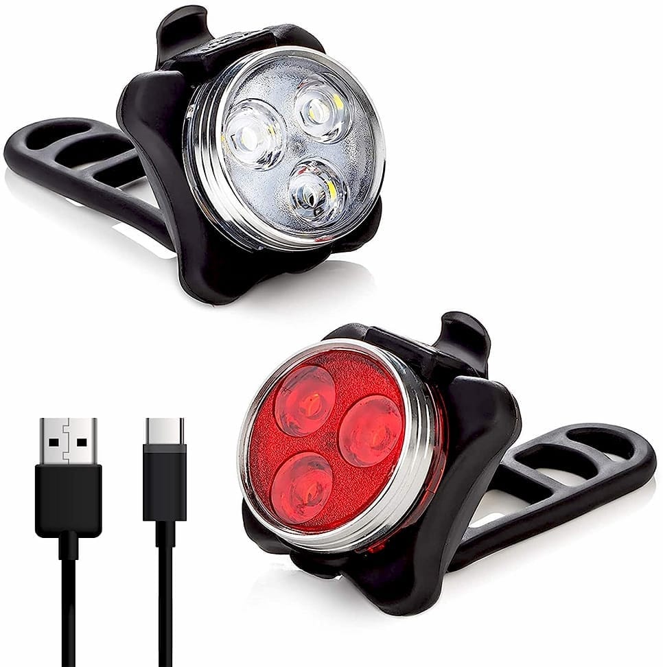 Avon Cycles Horn Cycle Lights Rechargeable Waterproof with Horn Cycle LED Light LED Front Light (Multicolor)