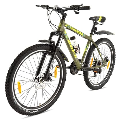 AVON Buke Raider 27.5T |26Inch Wheel|18.5Inch Steel Frame|7Gear 27.5 T Hybrid Cycle/City Bike (7 Gear, Green)