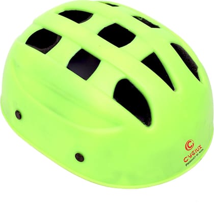 Cyclux Adjustable Cycling Helmet with Detachable Visor|Adjustable Light Weight for kids Cycling Helmet (Neon Green)