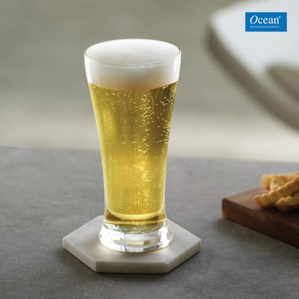 Ocean Pilsner Glass Set, 340ml, Set of 6, Transparent