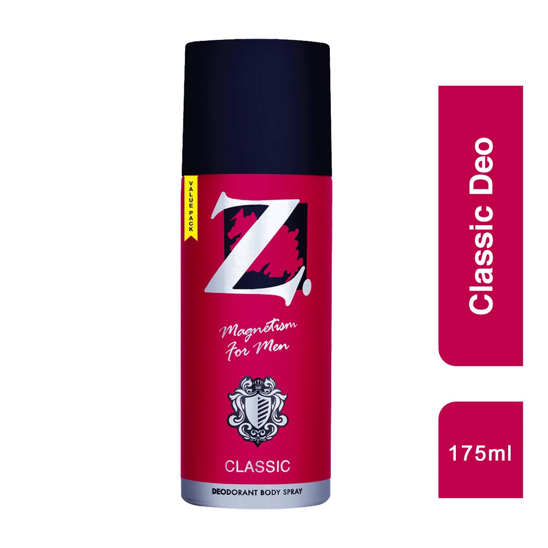 Z Men's Classic Deo, 175ml, Woody, Musky Fragrance, Luxury deodorants, Prevents Odor, Refreshing Premium Aromatic Long lasting Perfume, Body Spray for Party, Office, Date