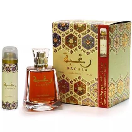 Lattafa Raghba Eau De Perfum EDP, 100ml/3.4 fl oz Unisex Fragrance