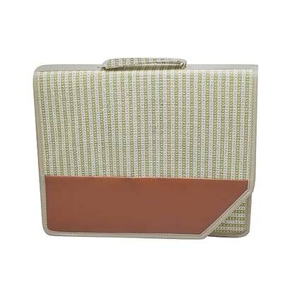 Jute Bag File Folders for Certificates and Important Documents Folder, Conference Folder, Document Organizer