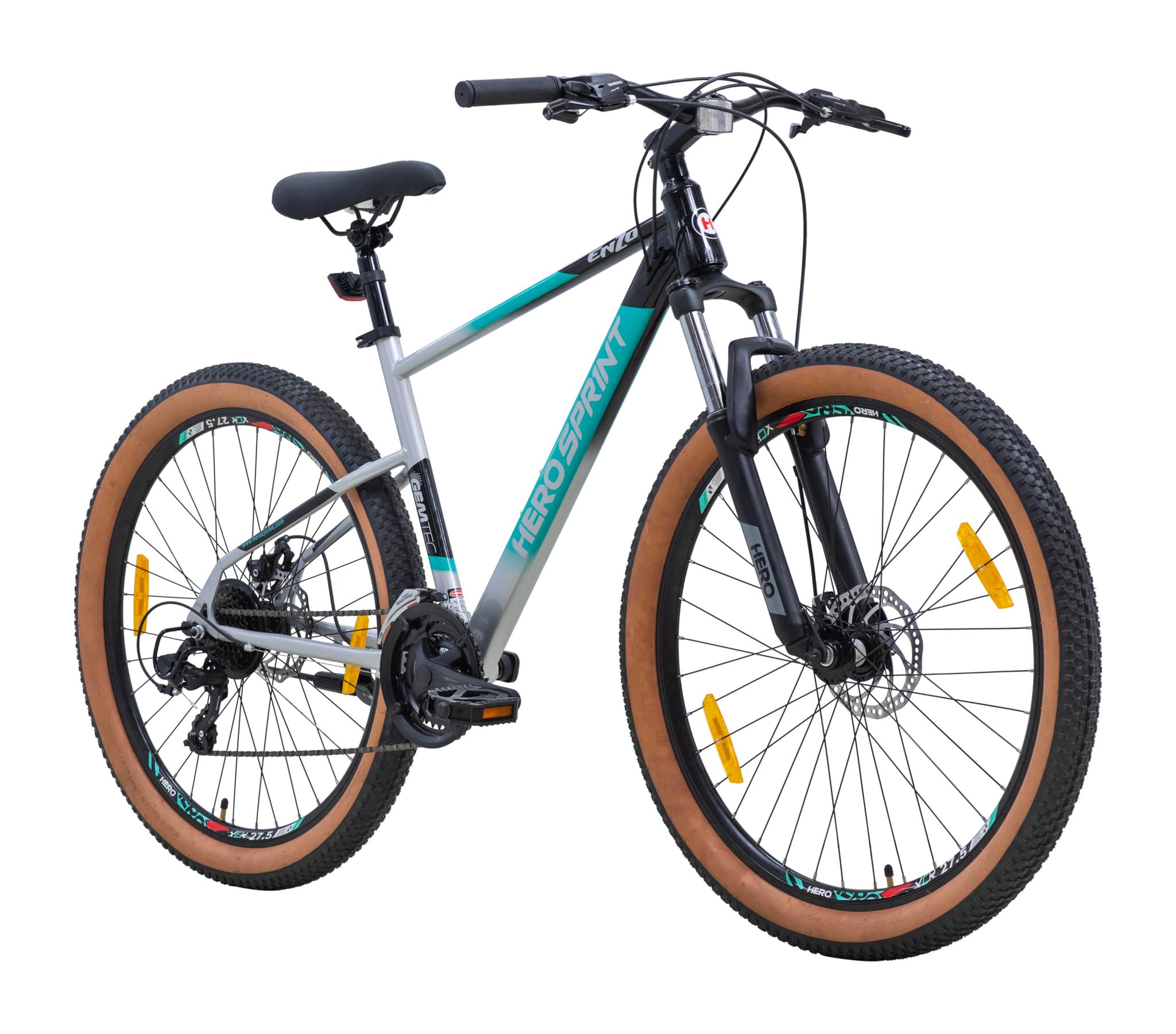 Hero Enzo 29T Mountain Geared Bicycle for Mens | 21 Speed | Dual Color Combination | Frame:18 Inches | Ideal for Mens