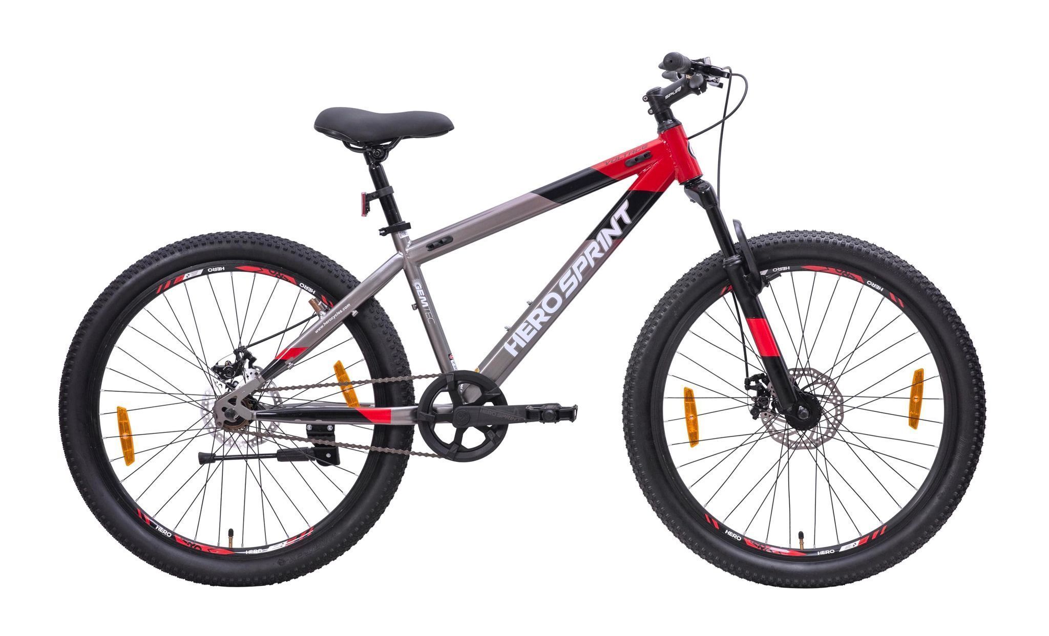 Hero Voltage 24T Mountain Bicycle for Mens | Front Suspension | Dual Disc Brake | Ideal for Adults