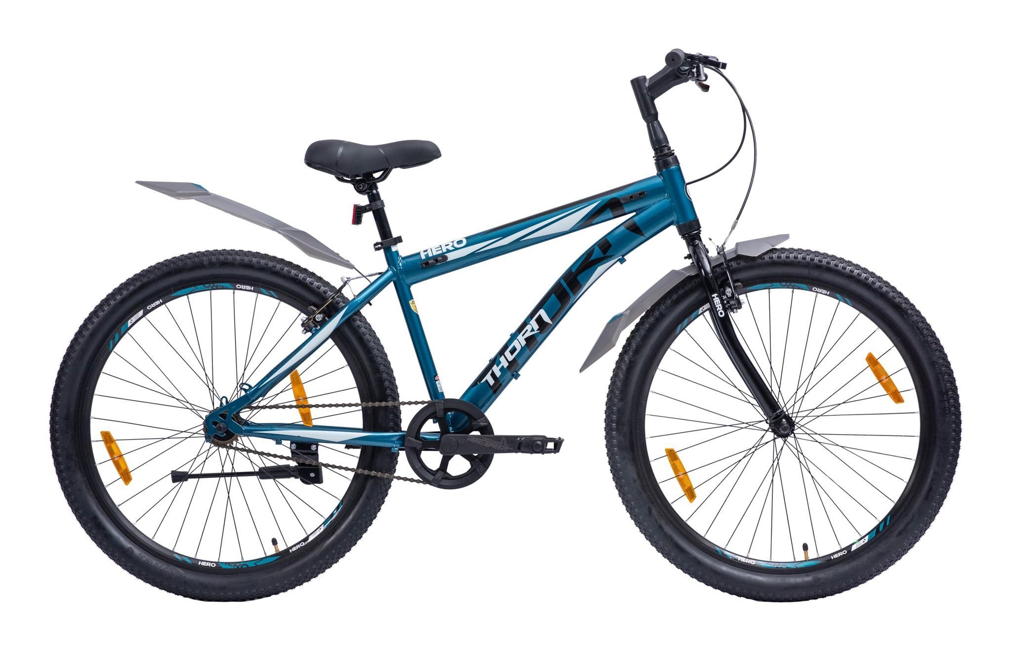 Hero Thorn 26T Mountain Bicycle for Mens | Rigid Suspension | Ideal for Adult | Blue-White