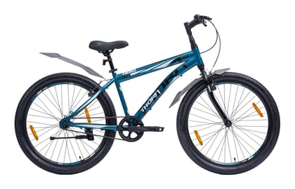 Hero Thorn 24T Mountain Bicycle for Mens | Rigid Suspension | Ideal for Adult | Blue-White