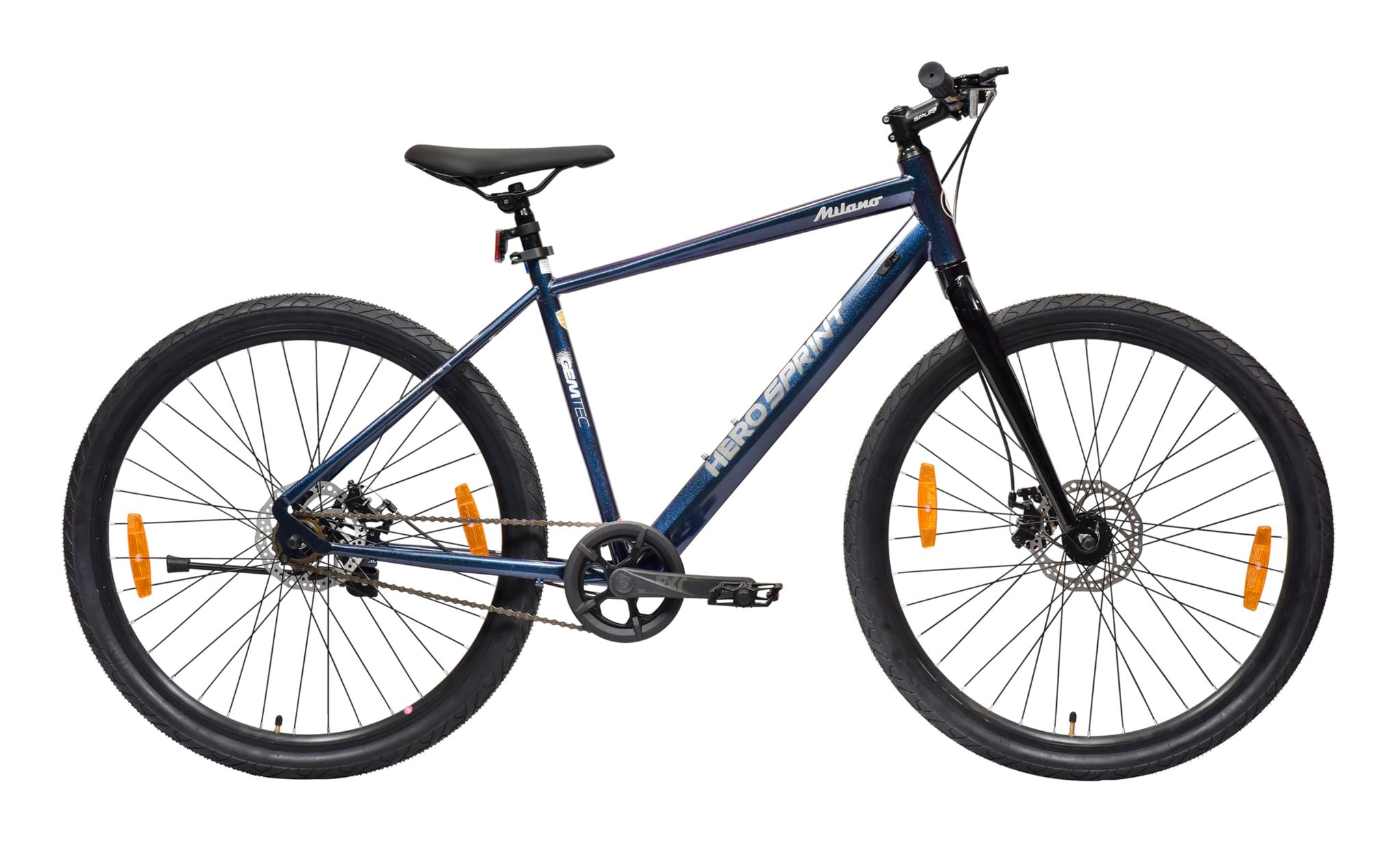 Hero Milano 27.5 T Hybrid Cycle/City Bike (Single Speed, Blue)