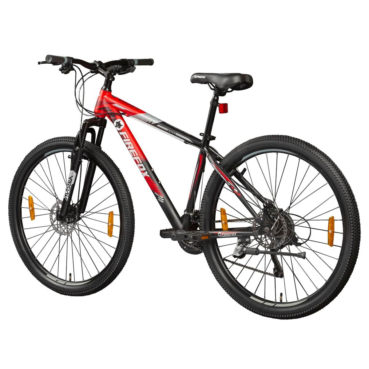 FIREFOX Kreed 29 D 29 T Mountain Cycle (21 Gear, Red, Black) | Frame 19 Inch | 98% Assembled Cycle