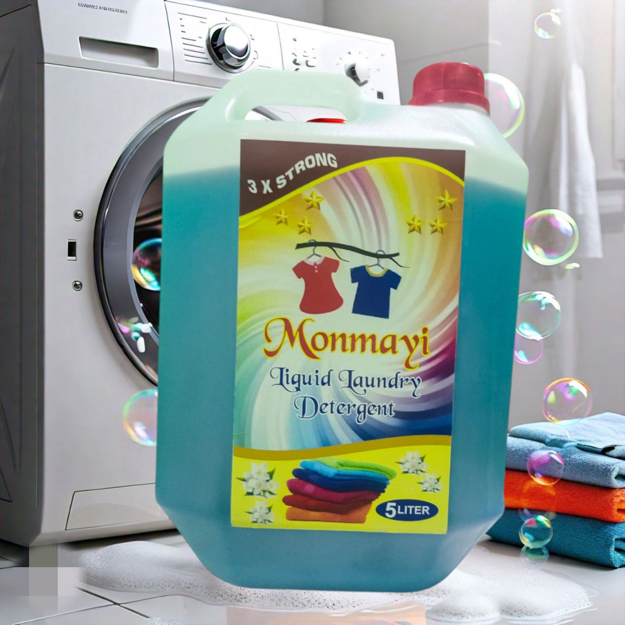  Monmayi Liquid Laundry Detergent, 5 Liters