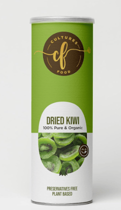 Cultures Food Pure Organic Dried Kiwi 200g, Anti-Aging Food, Wholesome Fiber, Nutrient Dense, Immunity Booster, Zero Cholesterol, Gluten Free, High Antioxidants, Vegan, True Fruit, Preservatives Free